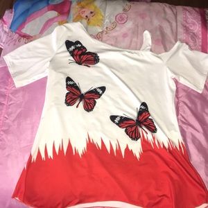 Cute spring red shirt💋